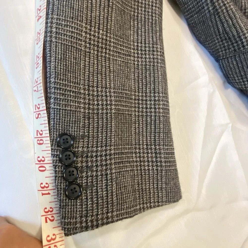 Lambswool Cashmere Blend Blazer Sport‎ Coat Jacket Mens 42R By Alan Flusser